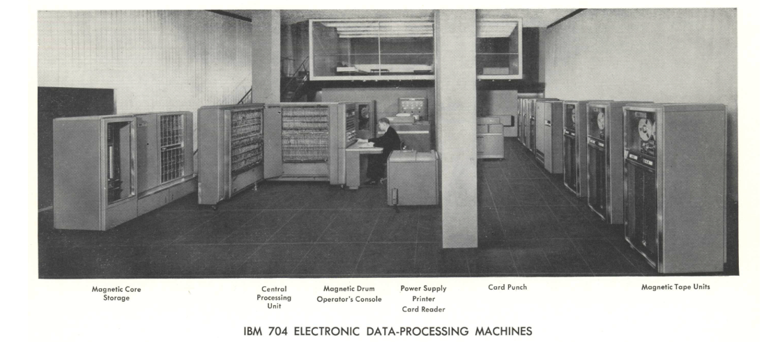 The IBM fills an entire room